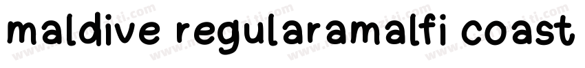 maldive regularamalfi coast regular字体转换